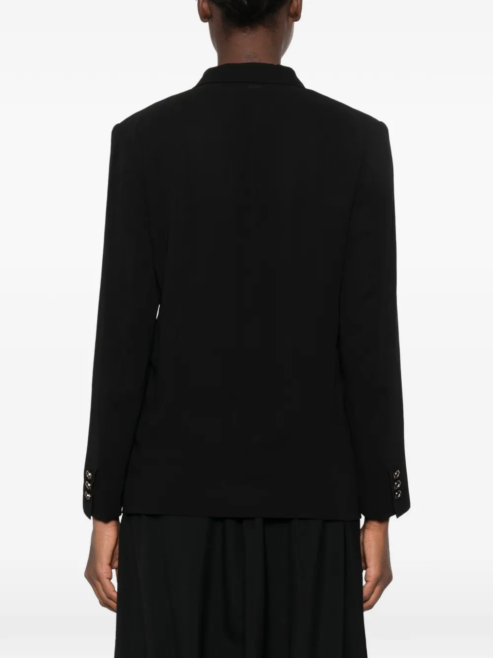 Comme Des Garçons single-breasted notched-lapels jacket Zwart