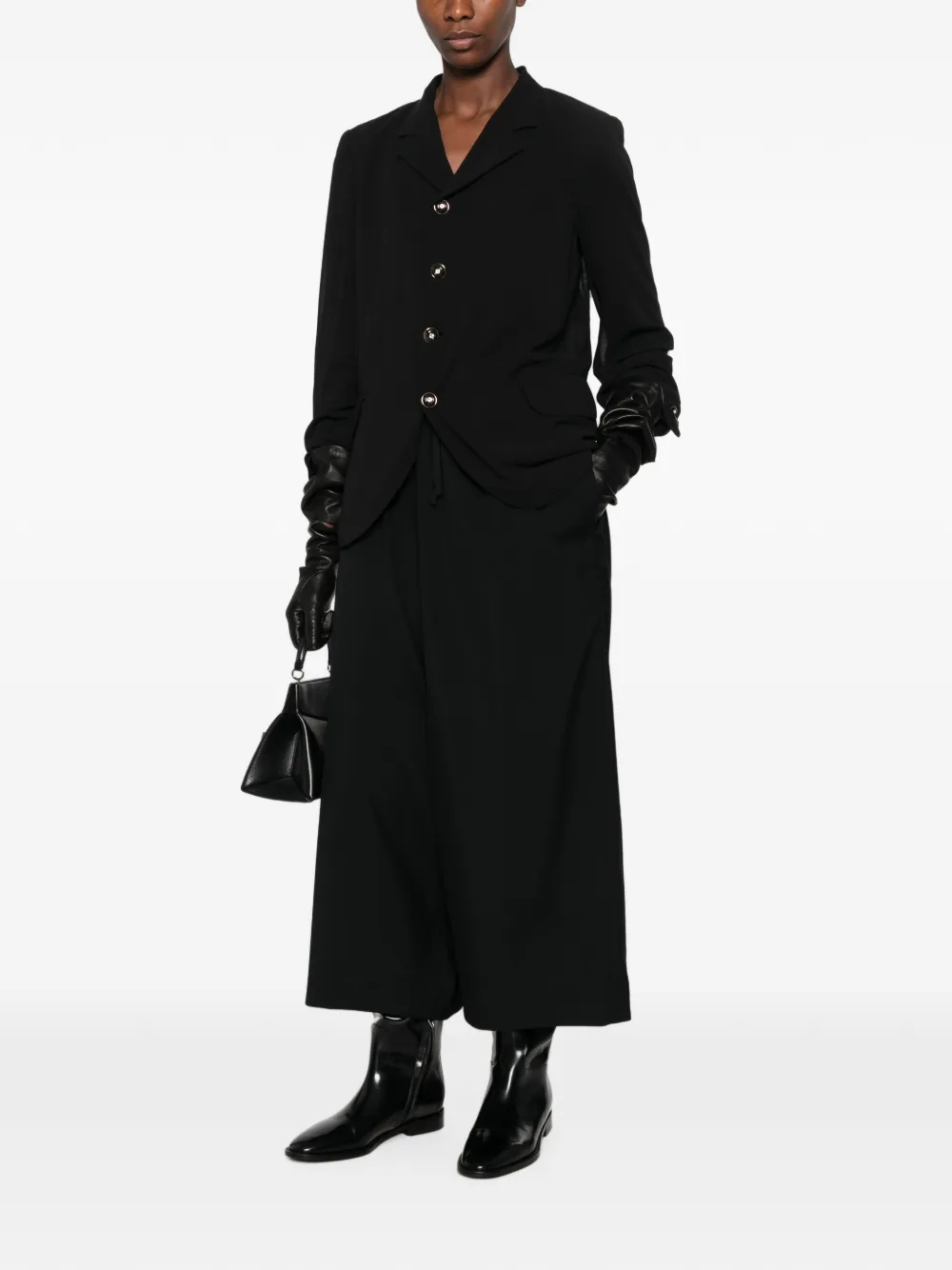 Comme Des Garçons single-breasted notched-lapels jacket Zwart