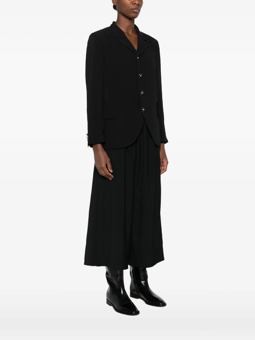 Comme Des Garçons single-breasted notched-lapels jacket Zwart