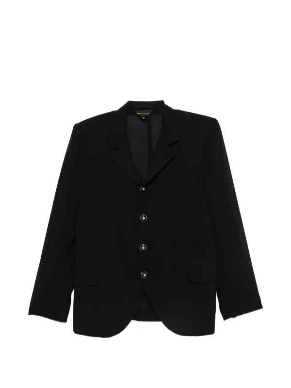 Comme des Garçons Single-breasted Notched-lapels Jacket in Black