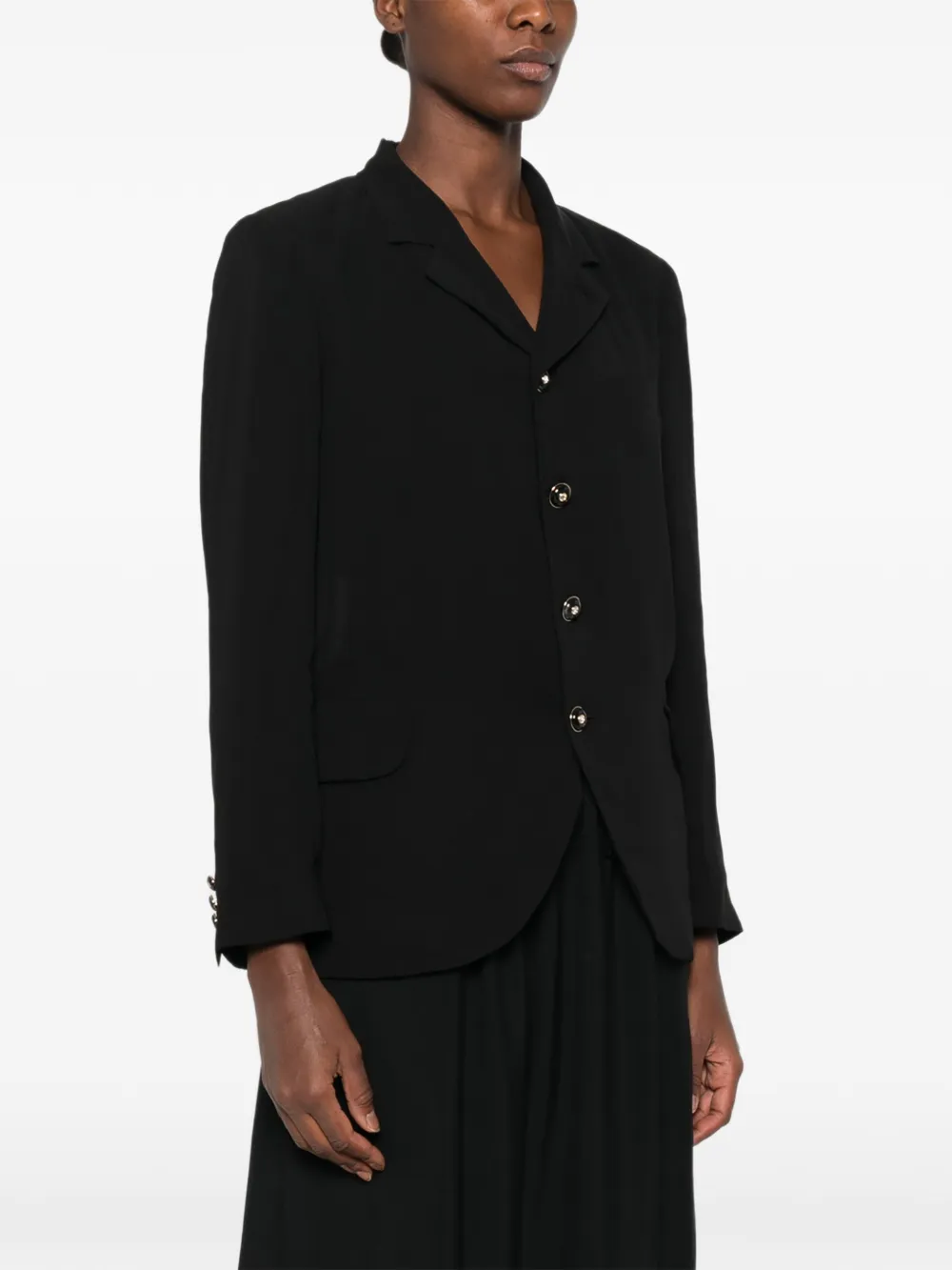 Comme Des Garçons Single-breasted Notched-lapels Jacket in Black, view 3