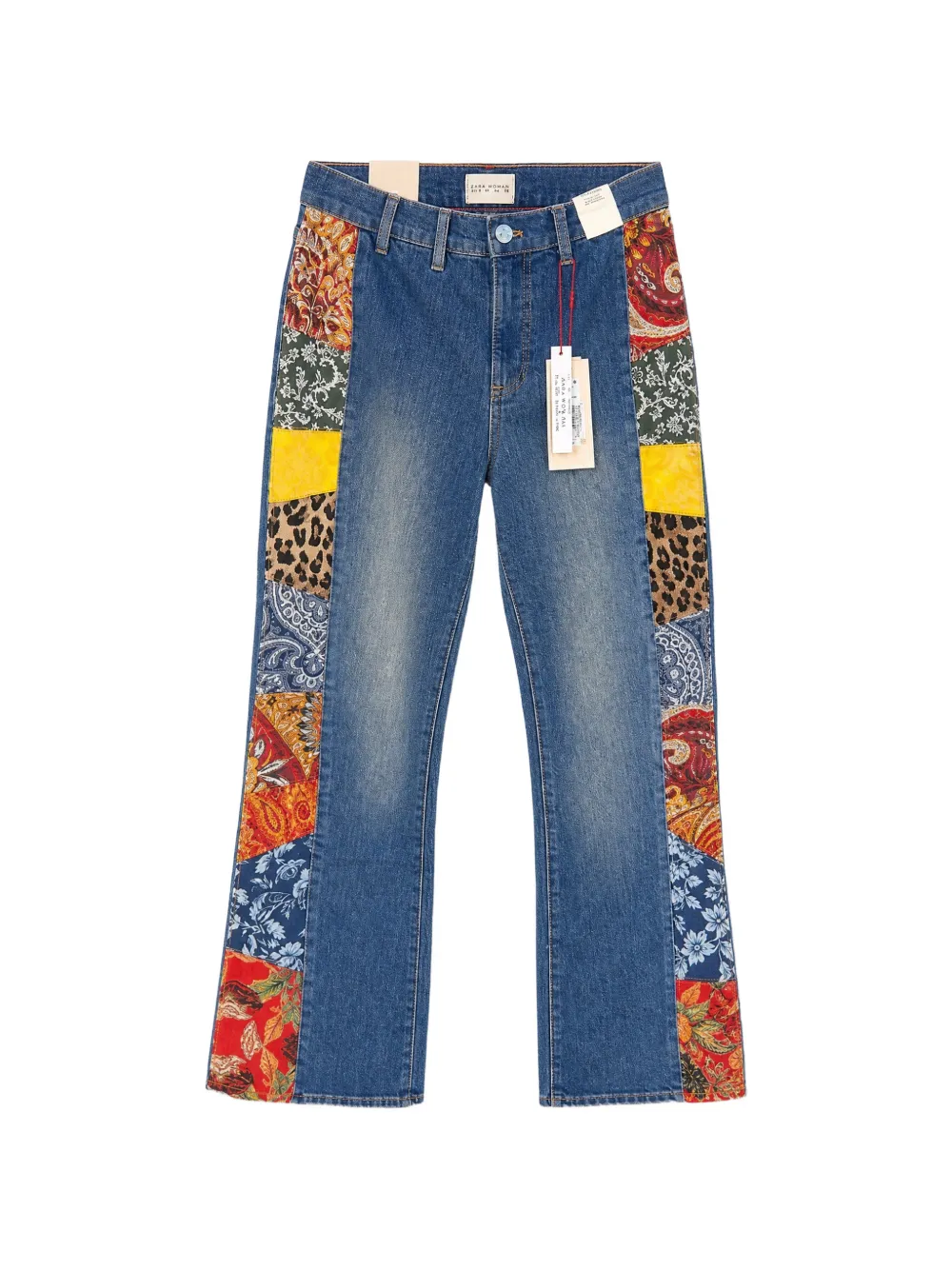 alice + olivia Flared jeans met patchwork Blauw