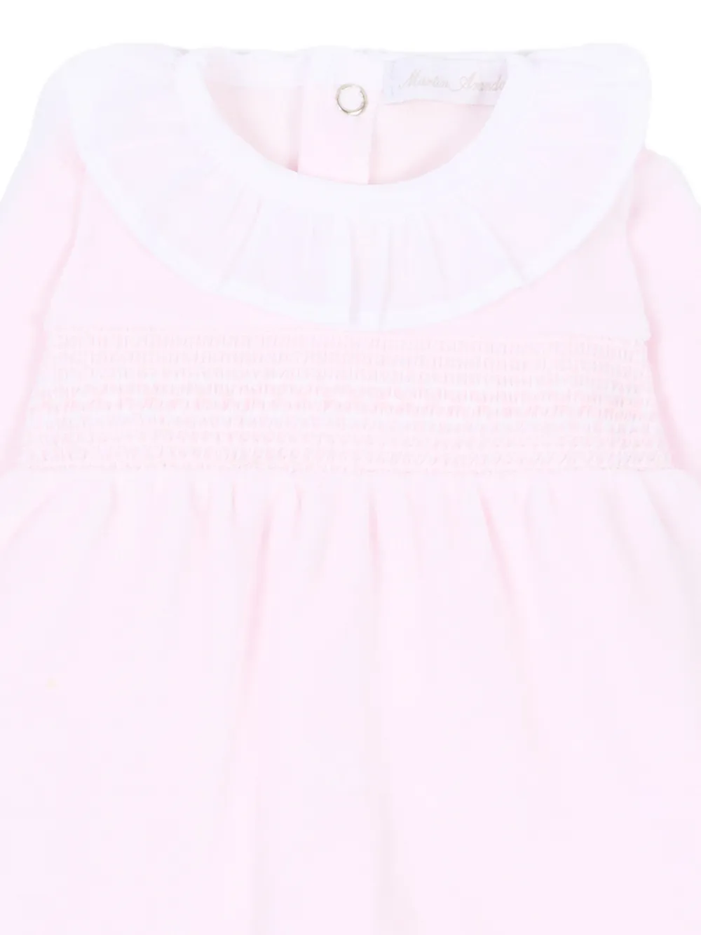 Martin Aranda Gesmockte pyjama met ruches Roze