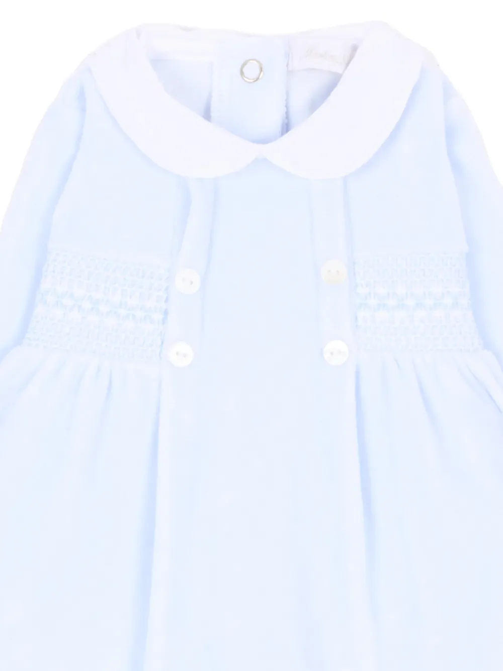 Martin Aranda smocked Peter Pan collar pajamas Blauw