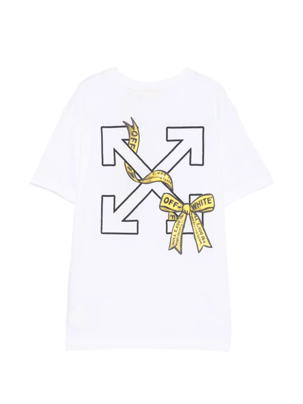 Off-White Kids Industrial T-shirt met Arrow-print en strik Wit