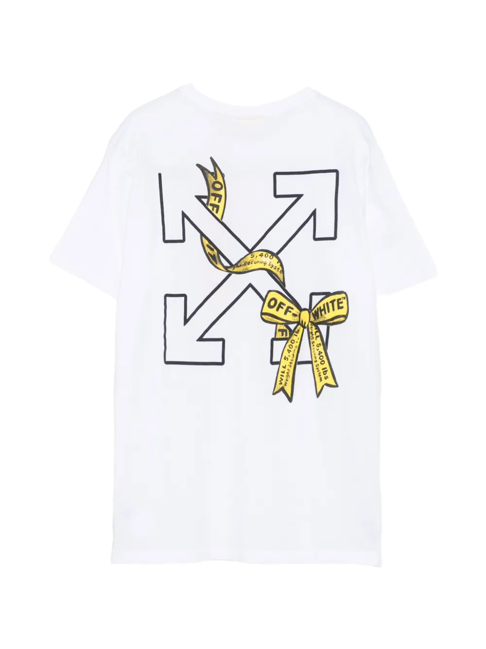 Off-White Kids Arrow T-shirt met strikprint Wit