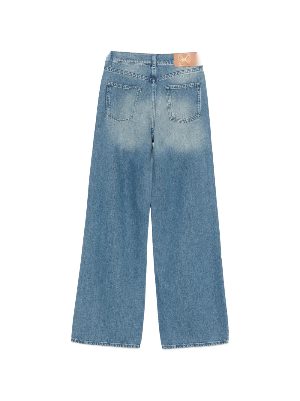 Off-White Kids Jeans verfraaid met stras en vervaagd effect Blauw
