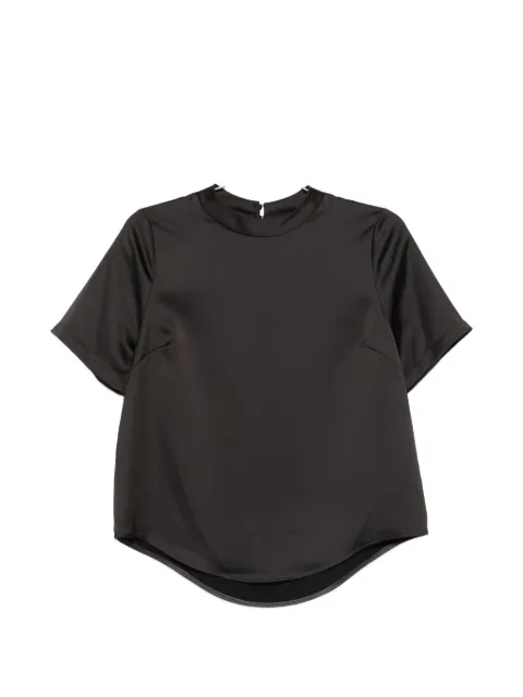 IMPERIAL satin-finish short-sleeve top