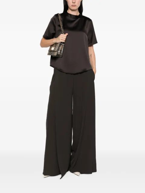 IMPERIAL satin-finish short-sleeve top