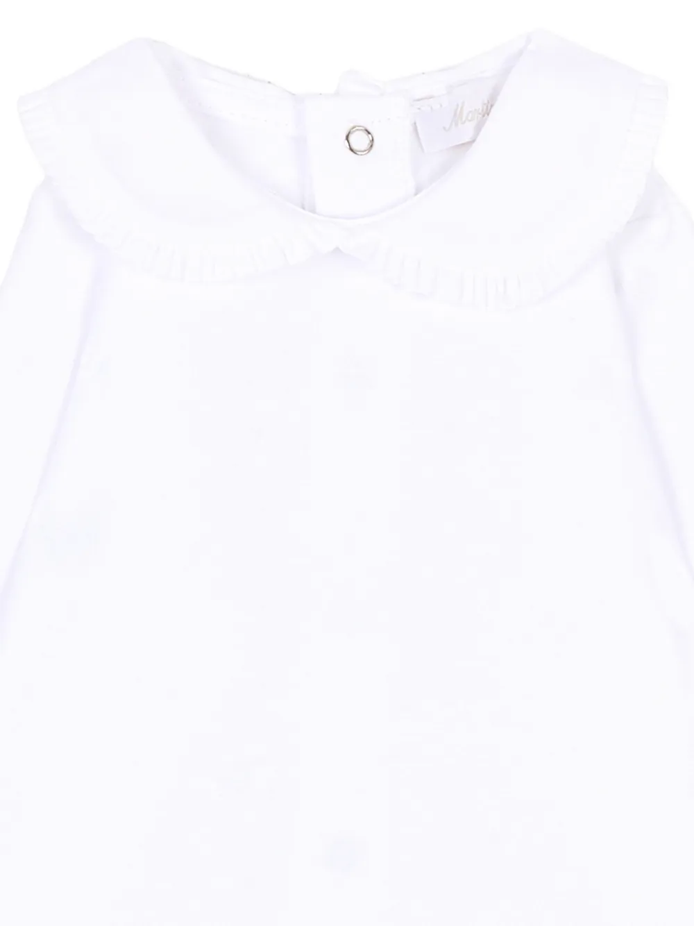 Martin Aranda ruffled-collar bodysuit Wit