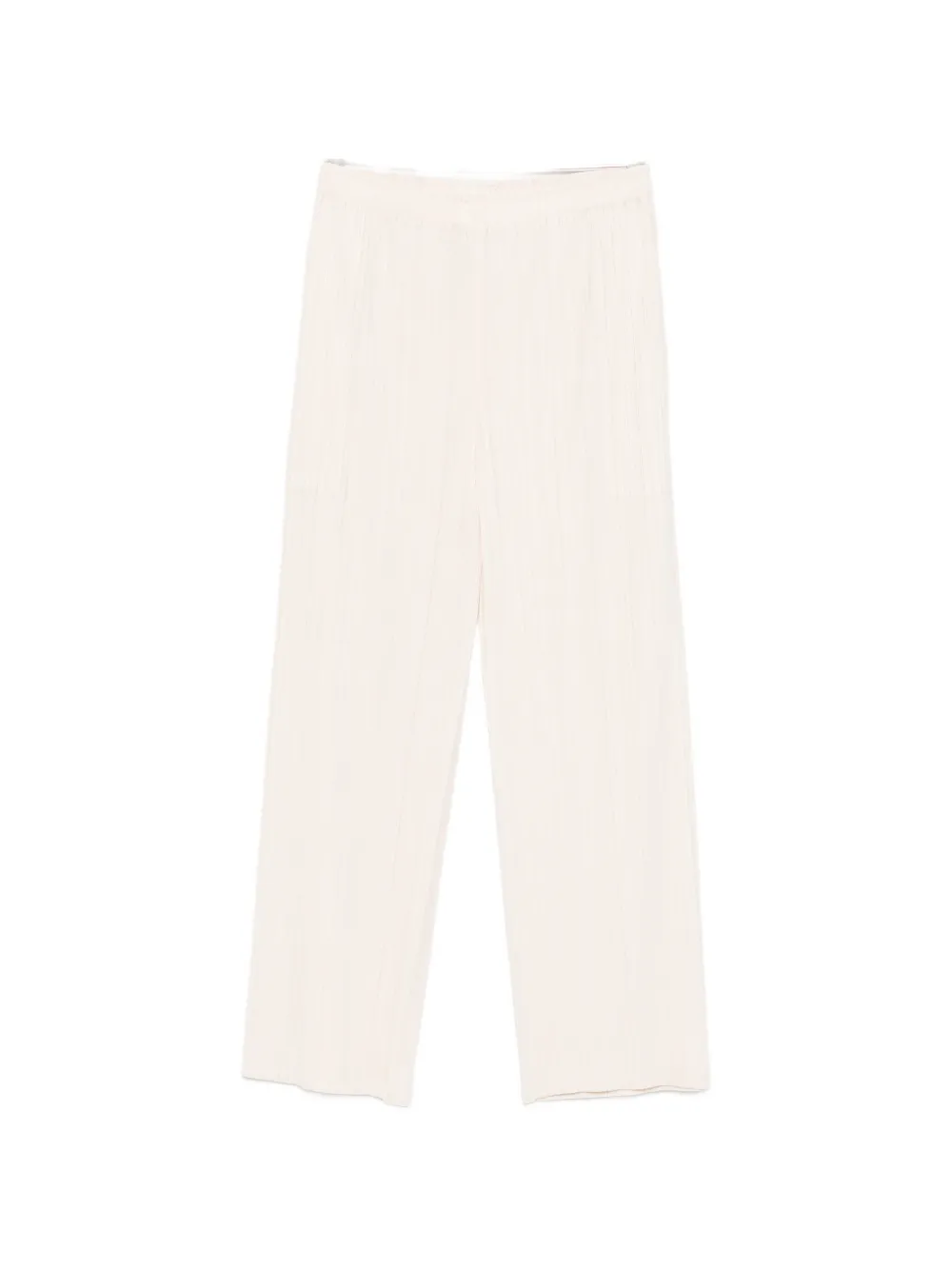 Pleats Please Issey Miyake pleated cropped trousers - Giallo