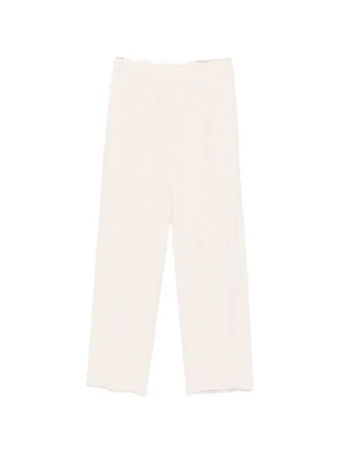 Pleats Please Issey Miyake pleated cropped trousers