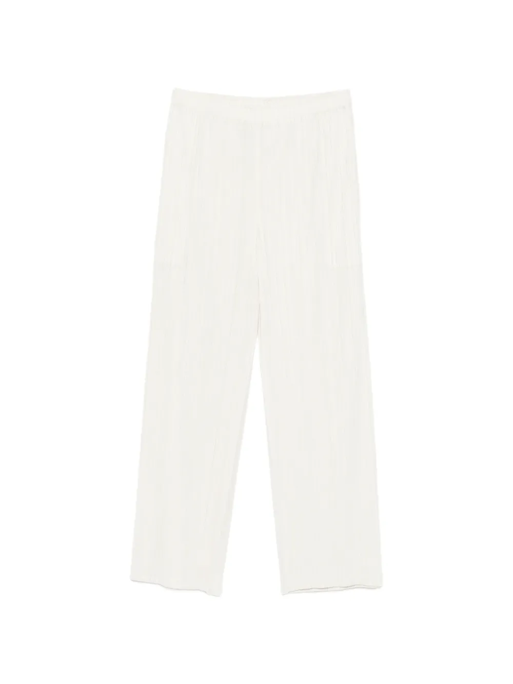 Pleats Please Issey Miyake pleated cropped trousers