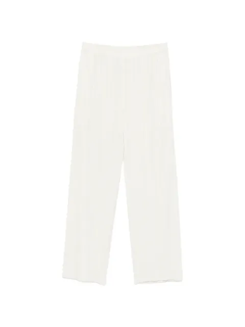 Pleats Please Issey Miyake pleated cropped trousers