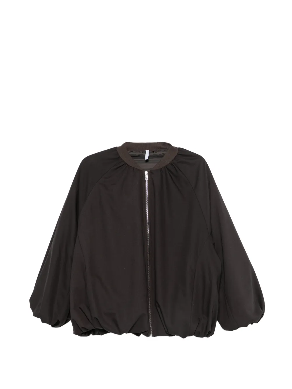 IMPERIAL zip-up puffed-sleeve jacket