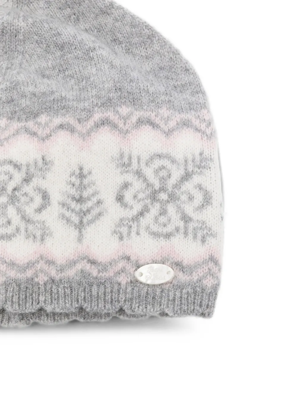 Tartine Et Chocolat Fair Isle muts met pompon Grijs