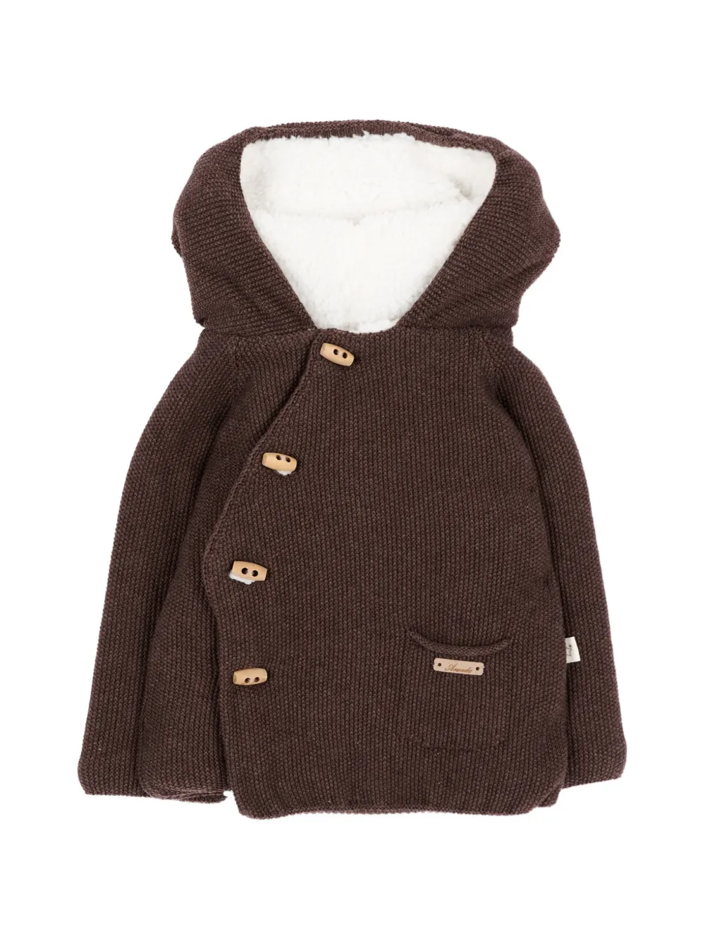 Martin Aranda hooded toggle-fastening duffle coat - Marrone