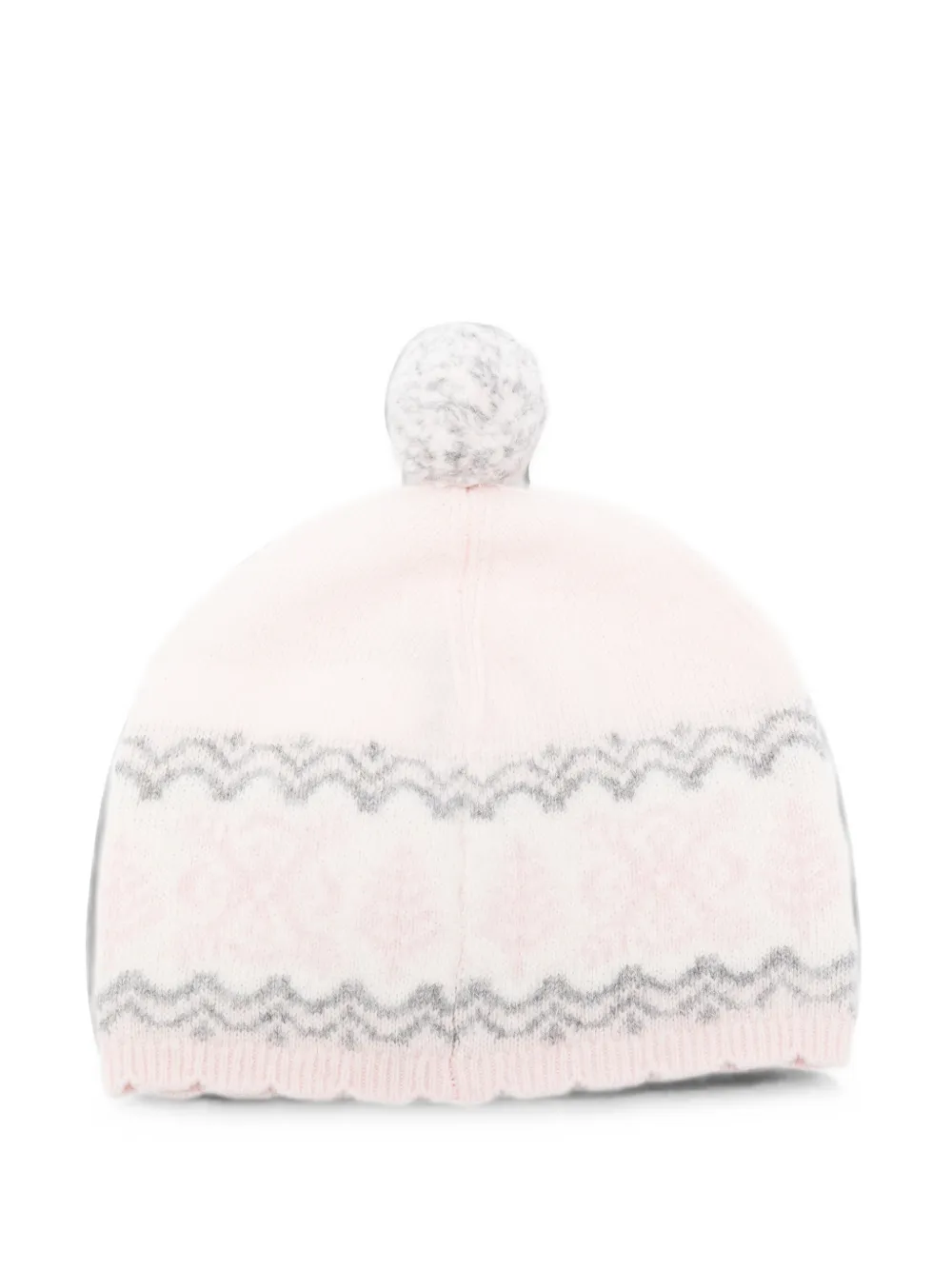 Tartine Et Chocolat Fair Isle muts met pompon Roze