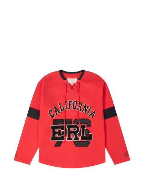 ERL lace-up logo-embroidered sweater