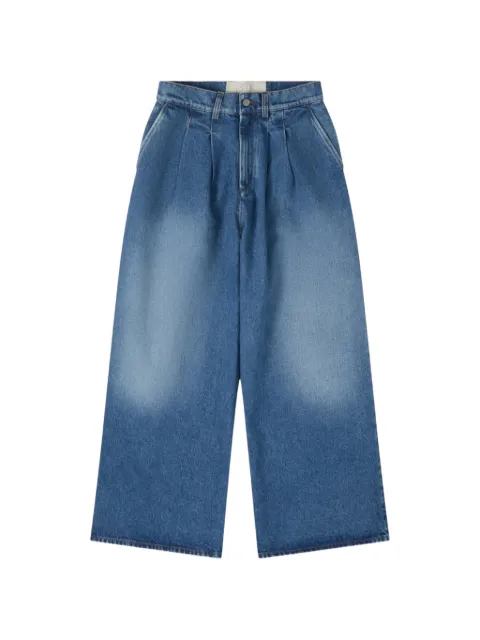 ERL pleated wide-leg jeans