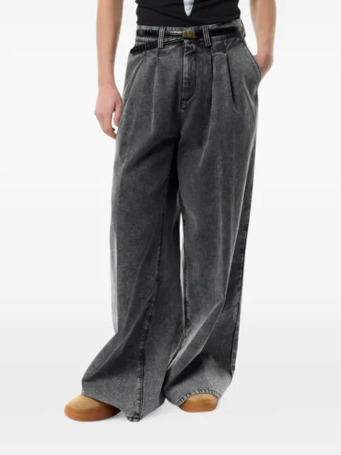 ERL pleated wide-leg jeans