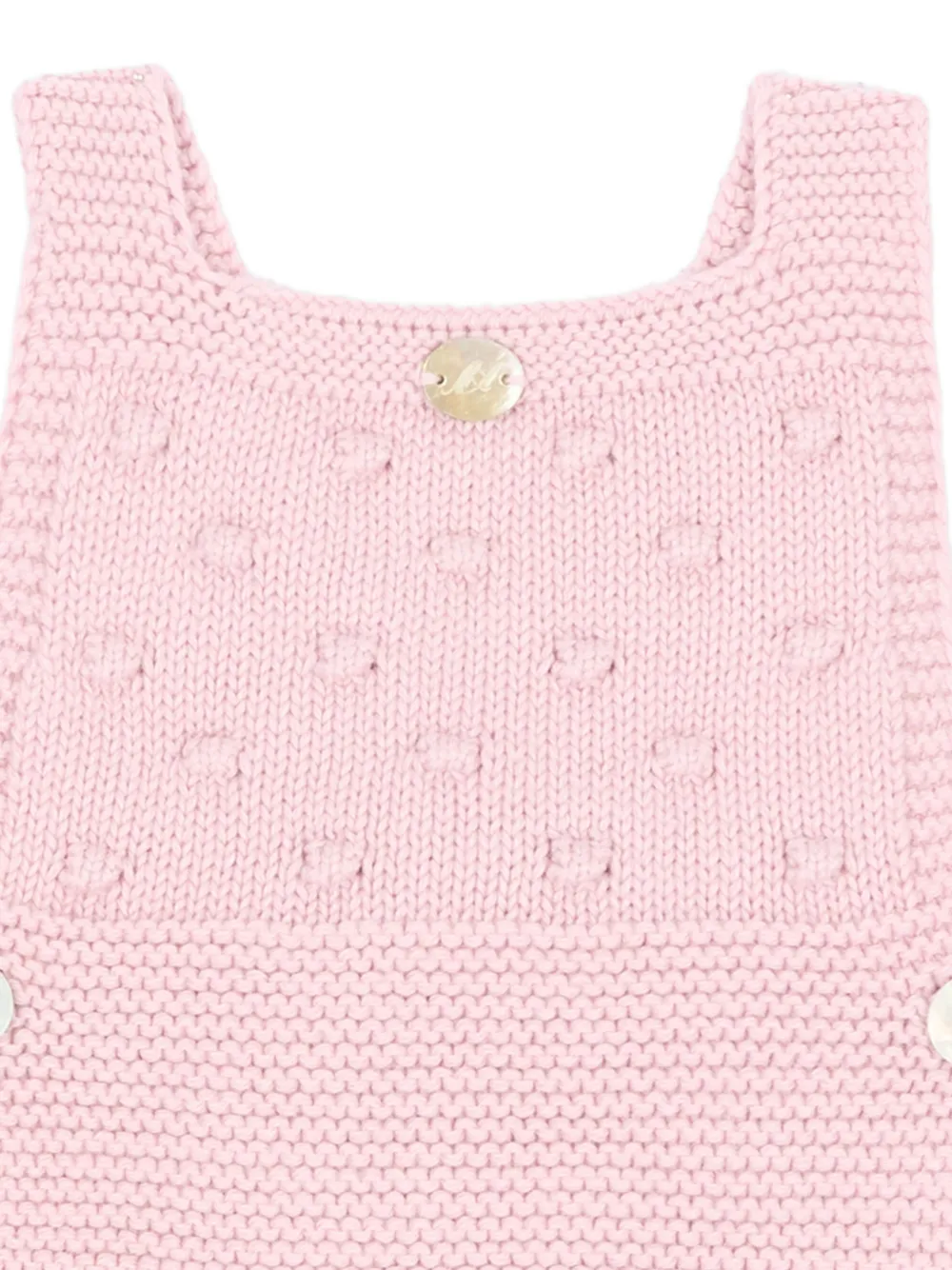 Martin Aranda bobble-knit button-down body Roze