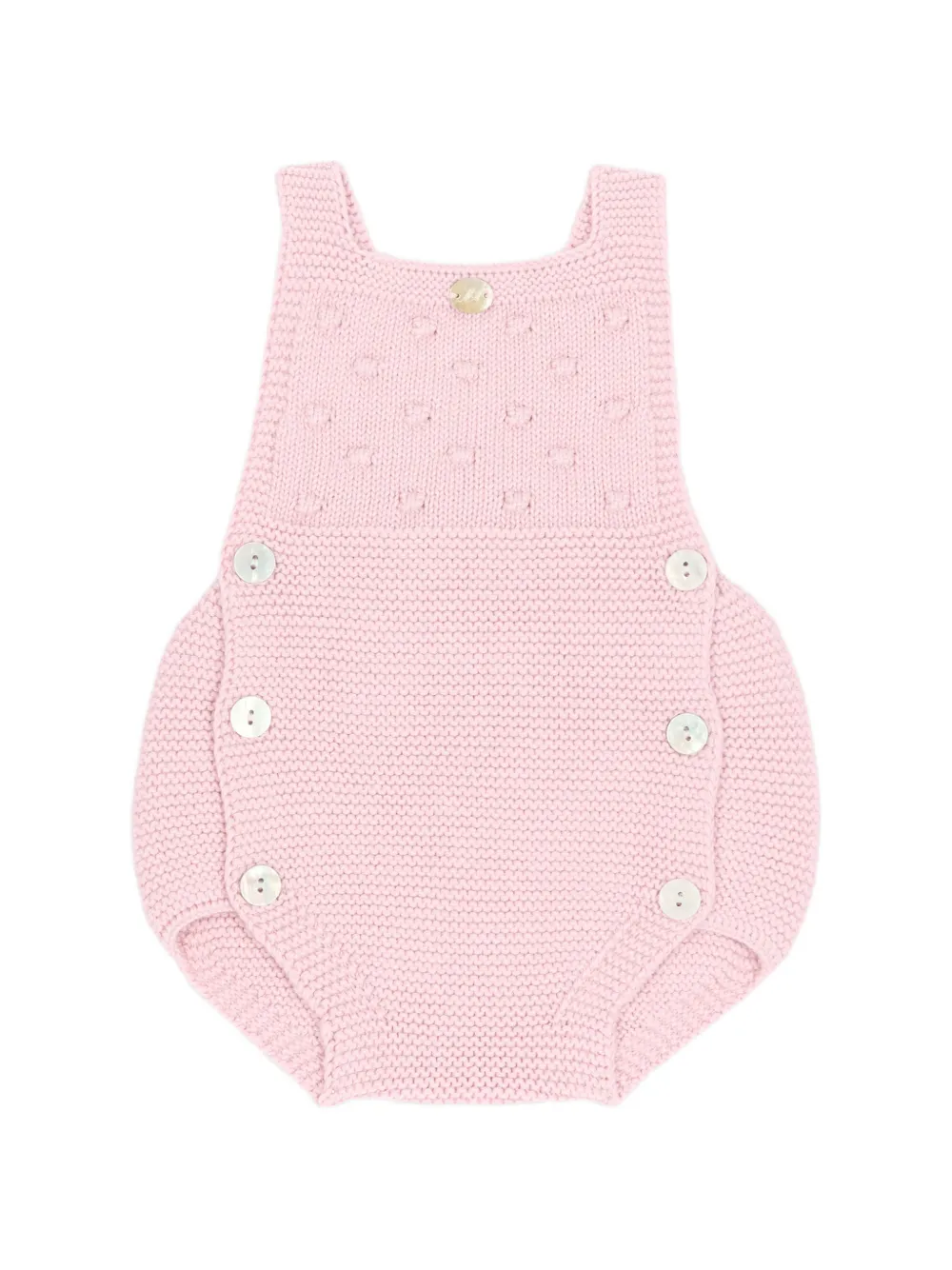 Martin Aranda bobble-knit button-down body Roze