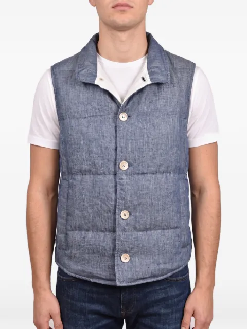 Brunello Cucinelli quilted button-down vest