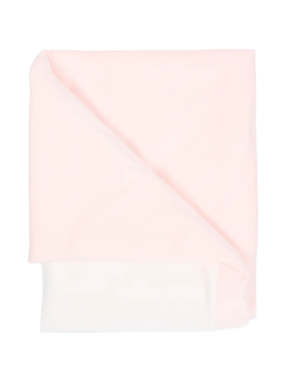 Little Bear logo-embroidered contrast-trim blanket Beige