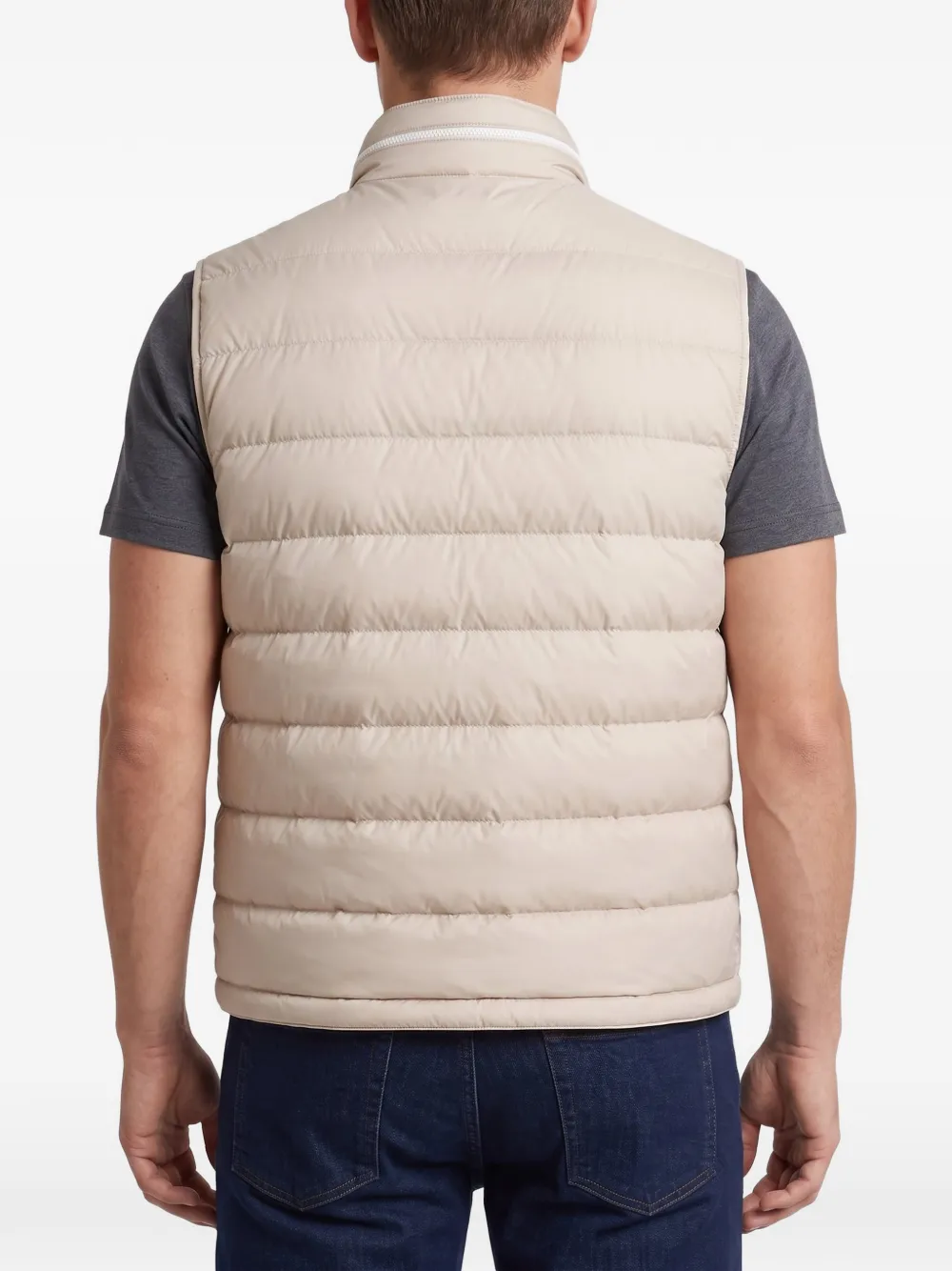 Brunello Cucinelli Bodywarmer met rits Beige