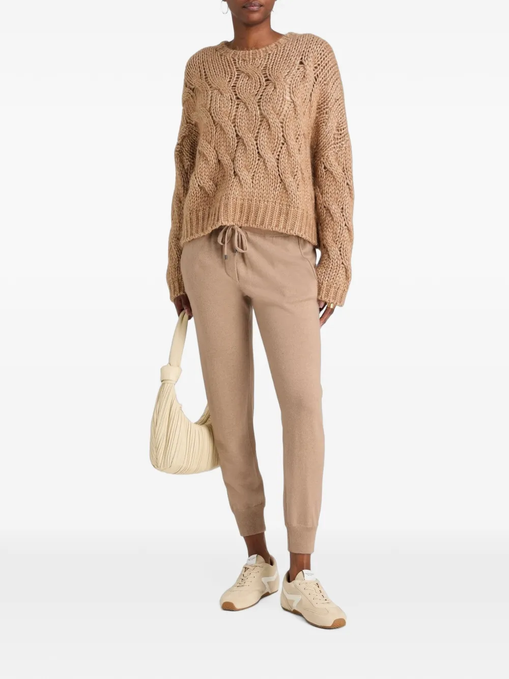 Brunello Cucinelli Trainingsbroek met trekkoordtaille Beige