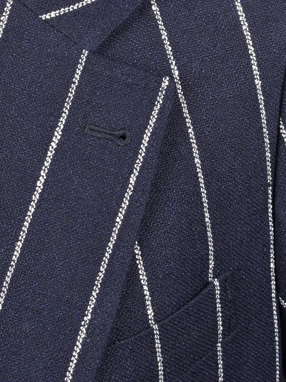 Brunello Cucinelli Gestreept pak van linnenblend Blauw