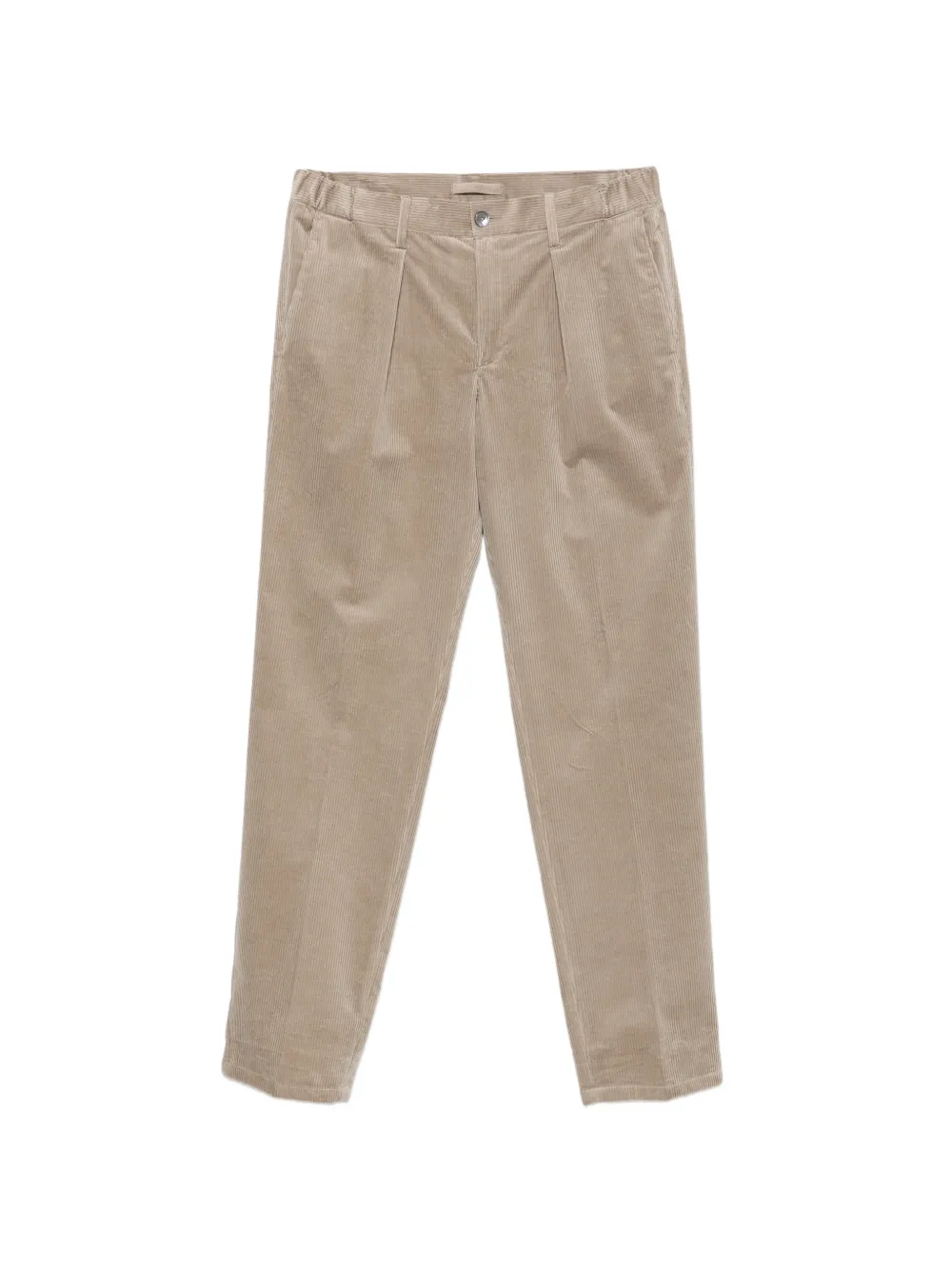 Profuomo pleated corduroy trousers