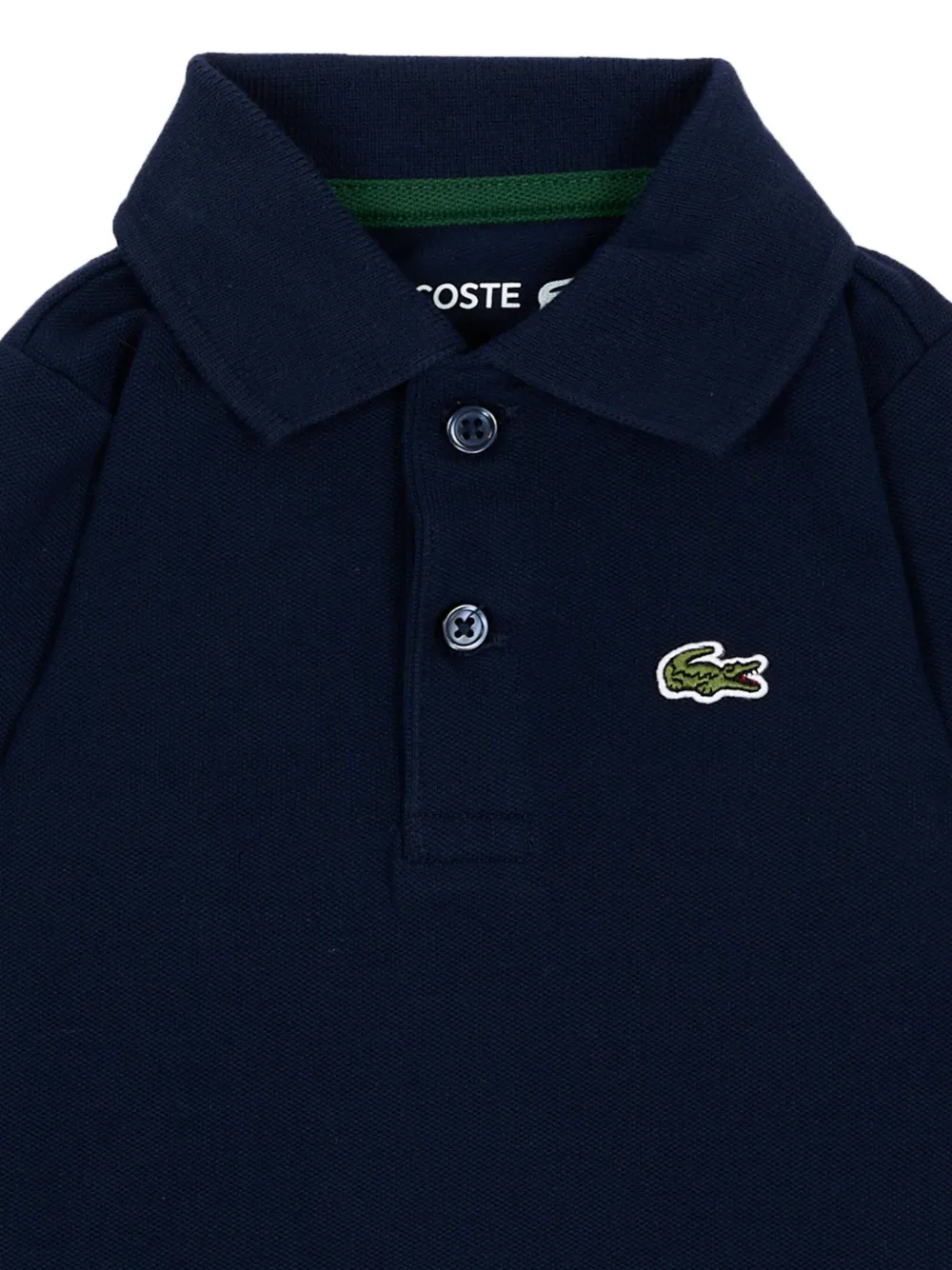 Lacoste Kids logo-patch long-sleeve body Blauw
