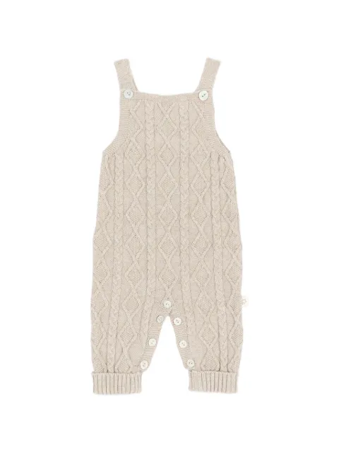 Martin Aranda cable-knit diamond-pattern romper