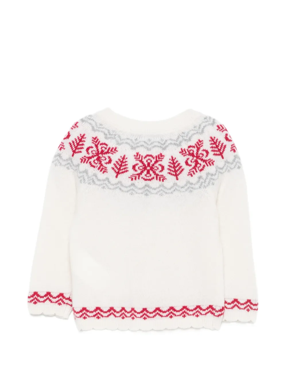 Tartine Et Chocolat Fair Isle trui met knoopsluiting Beige