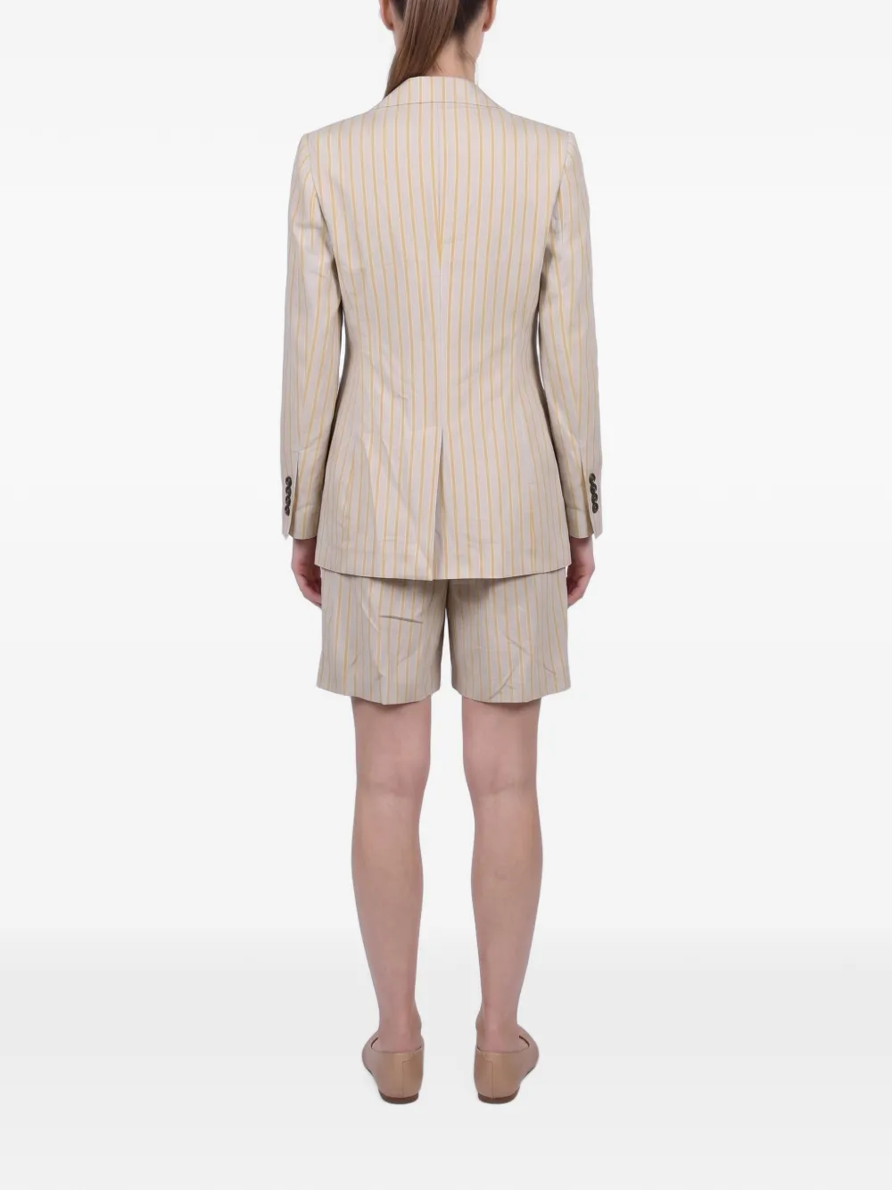 Brunello Cucinelli Gestreept pak Beige