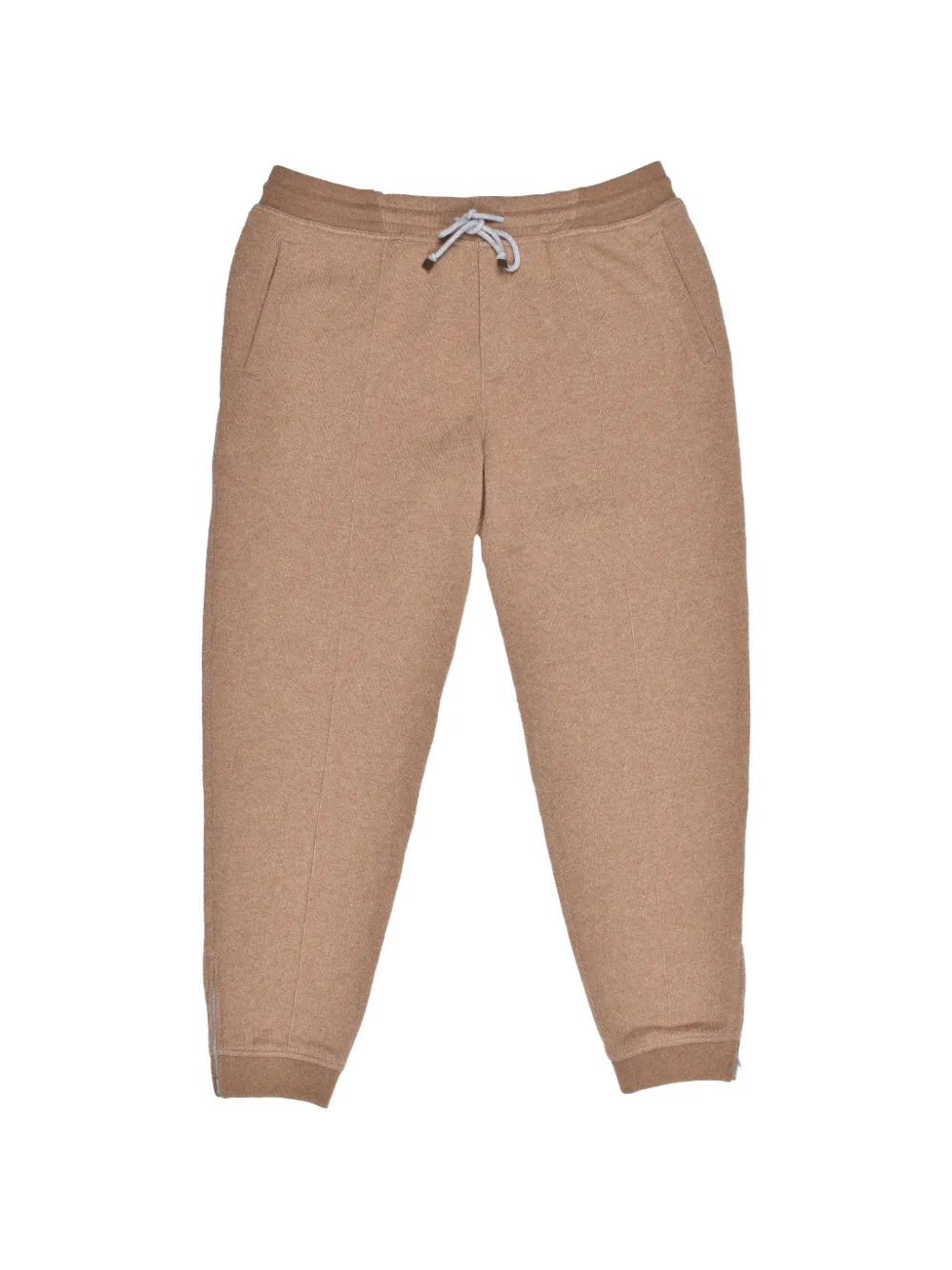 Brunello Cucinelli drawstring cashmere track pants - Marrone