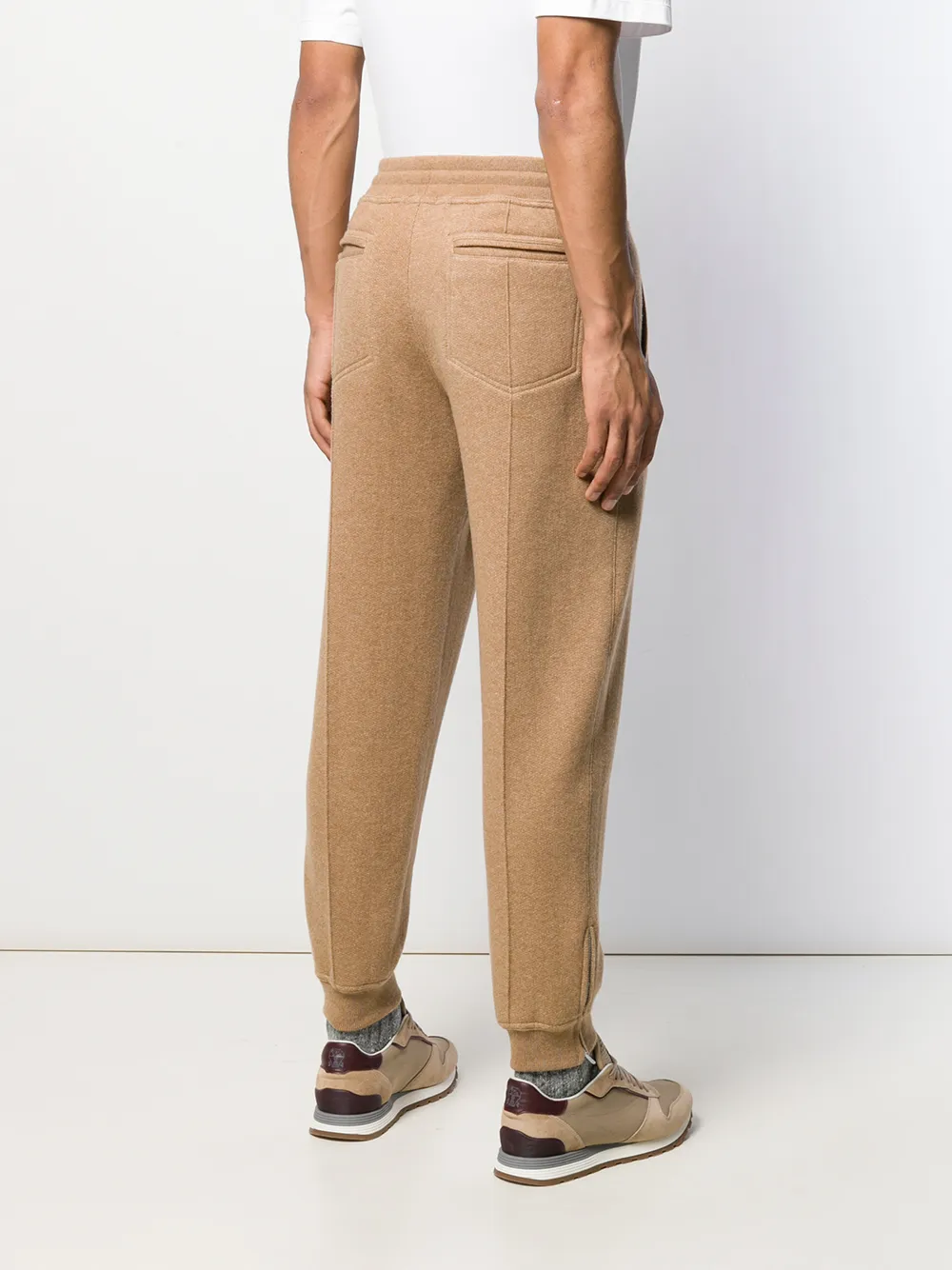 Brunello Cucinelli Kasjmier trainingsbroek Bruin