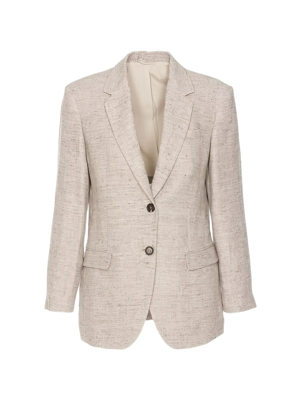 Brunello Cucinelli linen tailored blazer - Marrone