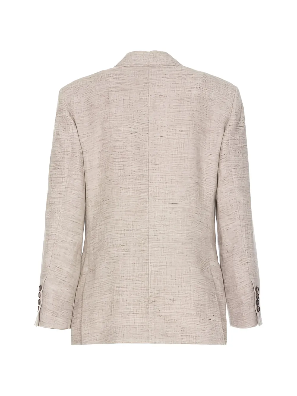 Brunello Cucinelli linen tailored blazer Bruin