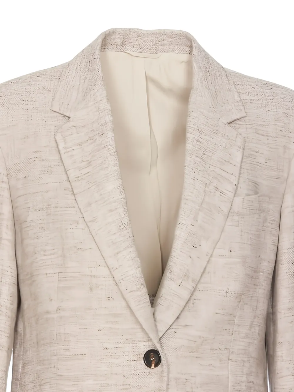 Brunello Cucinelli linen tailored blazer Bruin