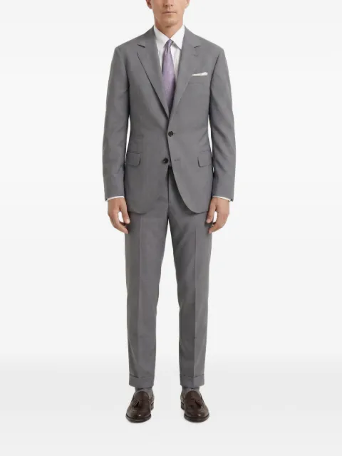 Brunello Cucinelli notch-lapel slim-fit suit