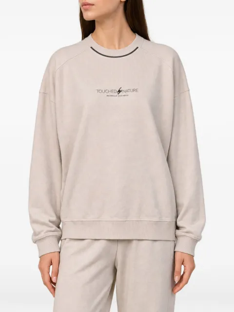 Brunello Cucinelli Sweatshirt mit tiefen Schultern