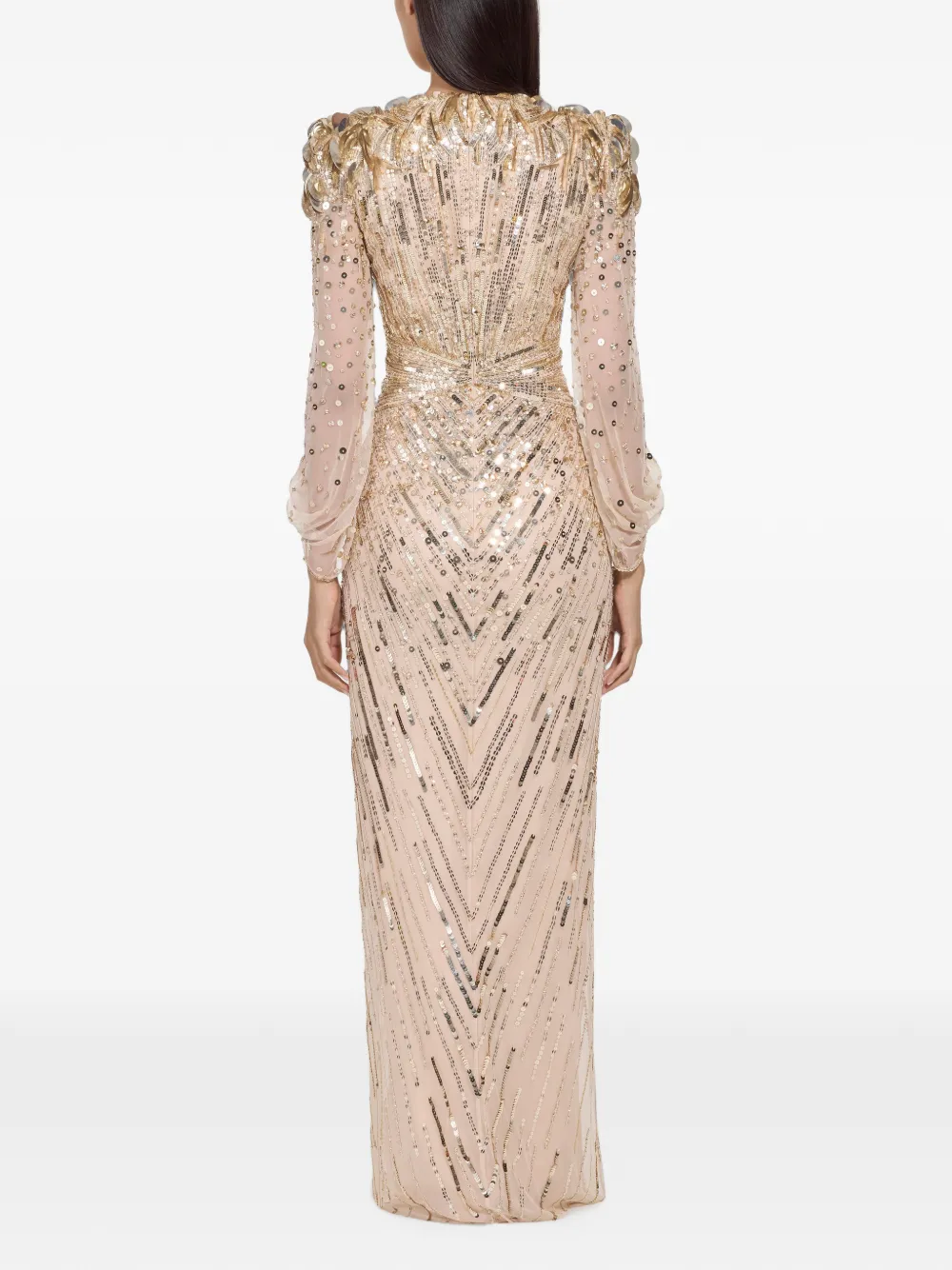 Jenny Packham Xenia avondjurk Goud