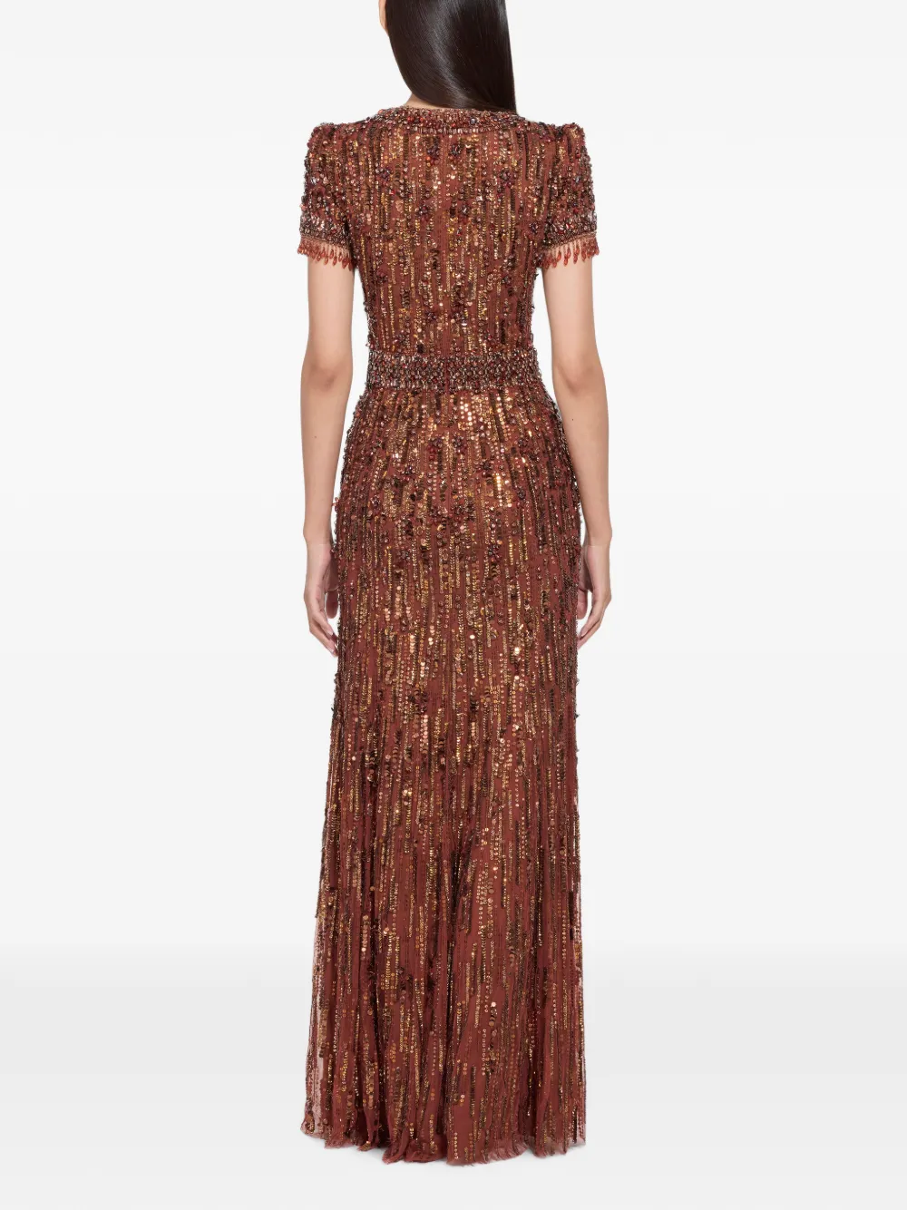 Jenny Packham Roxy avondjurk Bruin