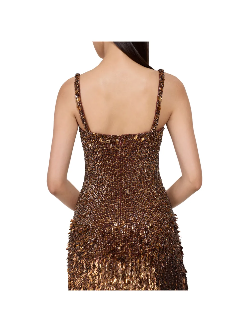Jenny Packham Nima jurk Bruin