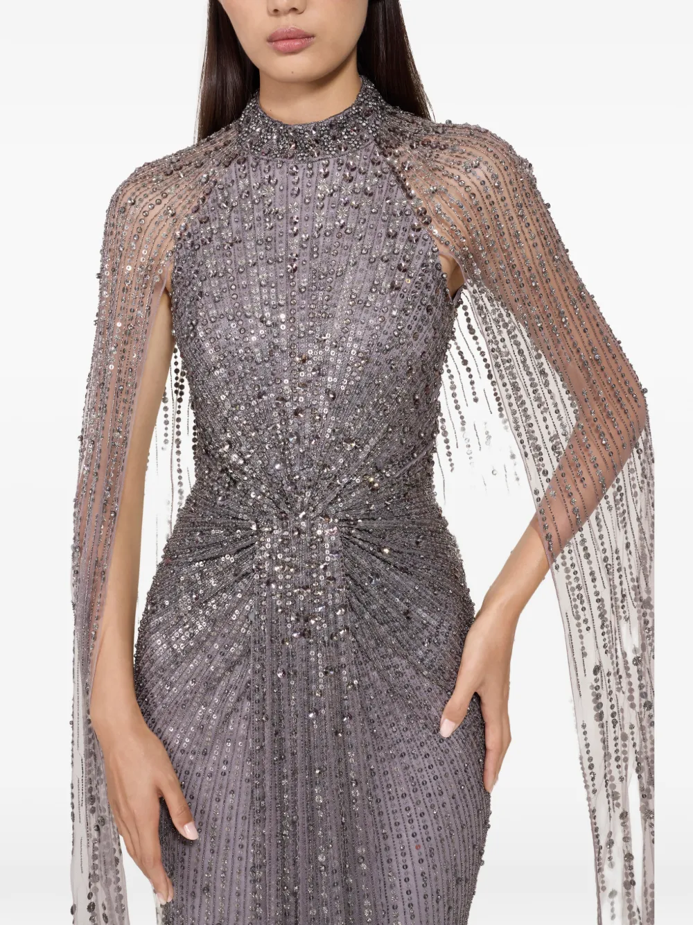 Jenny Packham Cairo jurk Zilver
