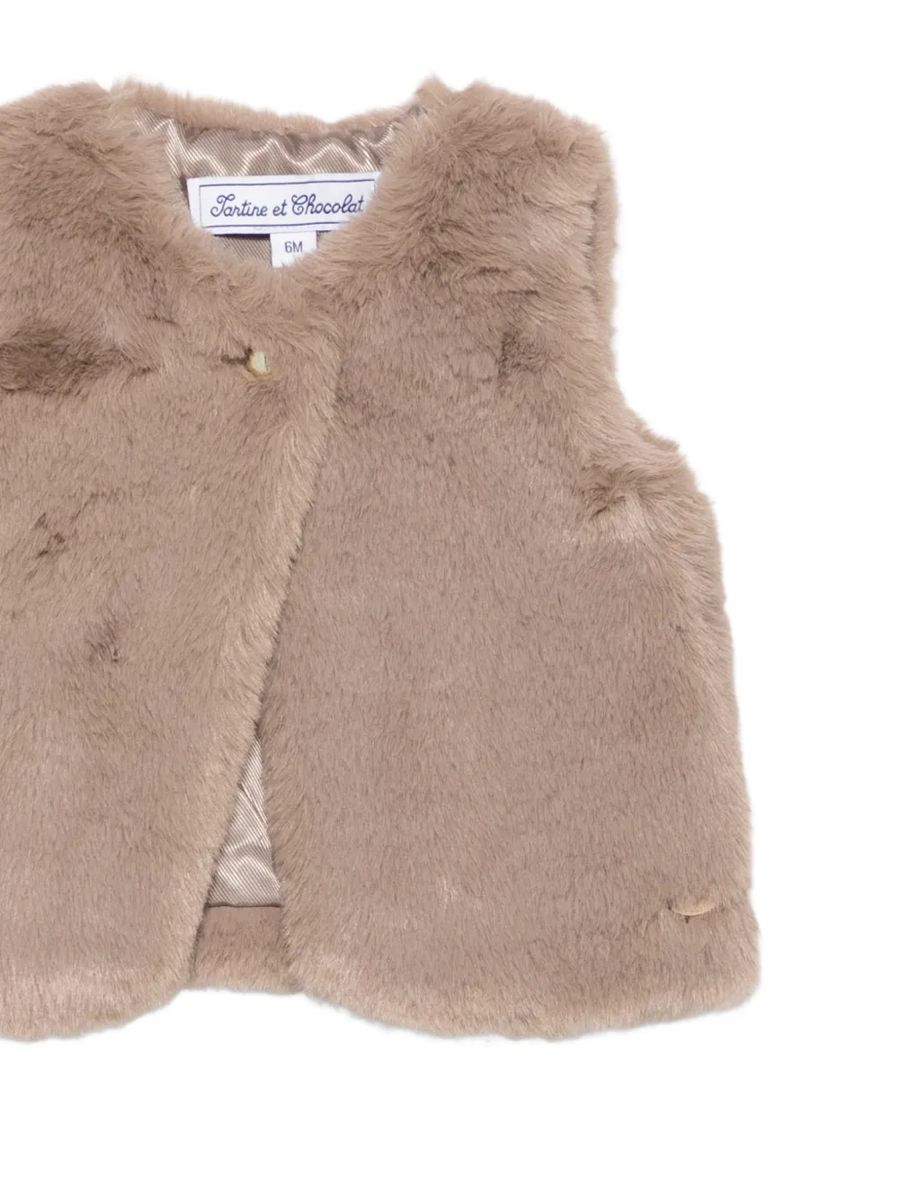 Tartine Et Chocolat Bodywarmer met knoopdetail Bruin
