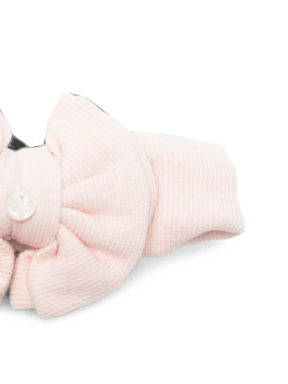 Tartine Et Chocolat Geribbelde haarband met strikdetail Roze